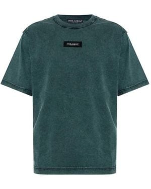 Dolce & Gabbana Short Sleeved T Shirt - Green