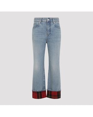 McQueen Wide Leg Jeans - Blauw