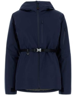 Prada Technical Fabric Blouson Jacket With Hood - Blue