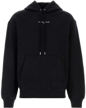 Maison Kitsuné Logo Relaxed Hoodie - Black