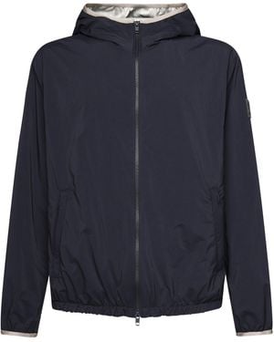 Fay Nylon Windbreaker Kapuzenjacke in Blau