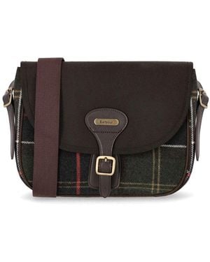 Barbour Cromarty Tartan Classic Crossbody Bag - Black