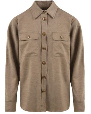 Drumohr Chemises de battage - Marron