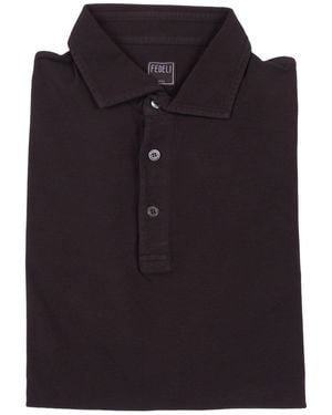 Fedeli Poloshirt S/S Gestrickter Mann - Schwarz