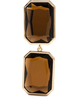 Self-Portrait Amber Tiered Earrings - White