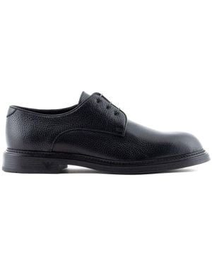 Eclat Jewels Leather Laced Shoes - Black