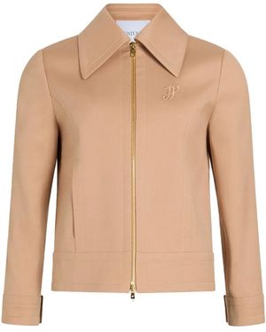 Patou Short Zipped Jacket - Natural