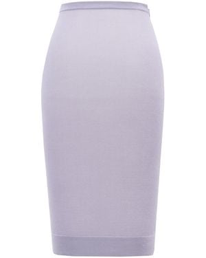 Saint Laurent Gonna A Matita - Purple