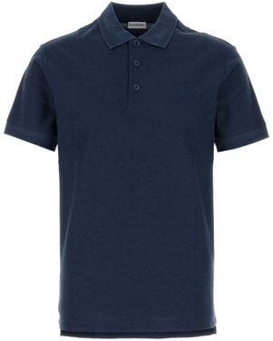 Burberry Piquet Polo Shirt - Blue