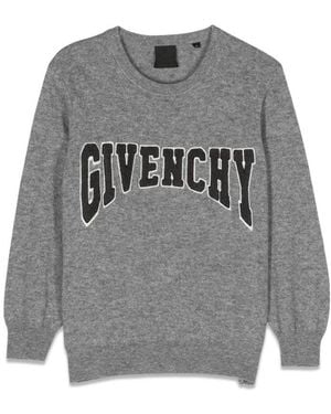 Givenchy Logo Crew Neck Pullover - Grey