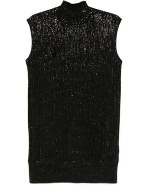 Emporio Armani Wolle Mischkleid - Schwarz