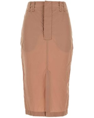 Saint Laurent Skin Crepe Skirt - Multicolour