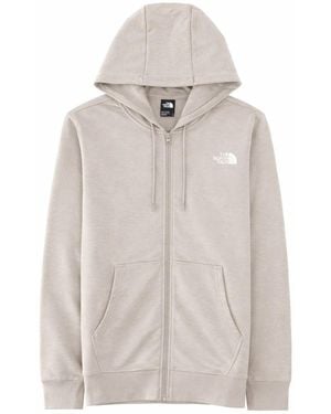 The North Face Felpa Con Logo E Zip - Grey