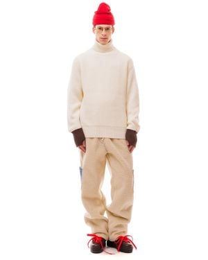 LC23 Turtleneck Rib Gebreide Trui - Wit