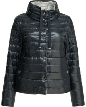 Herno Wendbare kurze Daunenjacke von - Schwarz