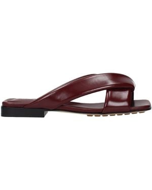 Bottega Veneta Slippers And Clogs Riva Leather/Barolo - Brown