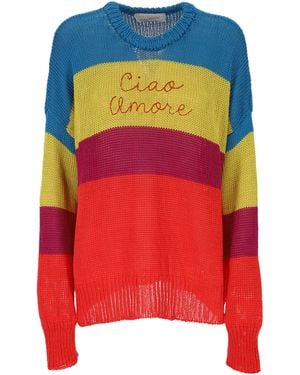 Giada Benincasa Ciao Amore Striped Knit Jumper - Multicolour
