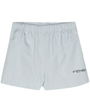 Fendi Adjustable Drawstring Shorts For - Blue