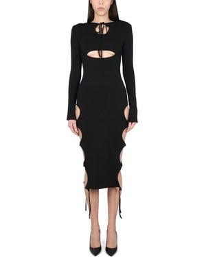 ANDREADAMO Dress With Cut-Out Details - Black