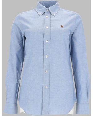 Polo Ralph Lauren Cotton Logo Shirt For - Blue