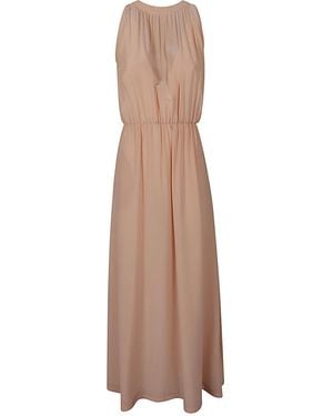 CRI.DA Silk Long Kleid - Natur