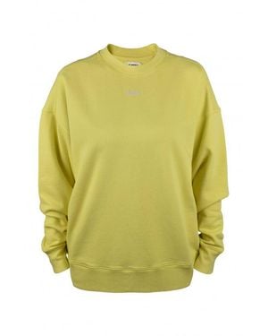 Autry Cotton Sweatshirt With Mesh Design - Yellow