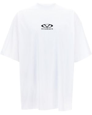 Vetements 'Oval Logo' T-Shirt - Weiß