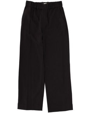 STAUD Straight Flat Front Trousers - Black