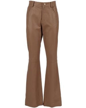 Fabiana Filippi Vimini Nappa 5-Pocket Bootcut Slim Fit Trousers - Brown