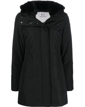 Woolrich Bow Bridge Parka Mit Abnehmbaren Faux Fur - Schwarz