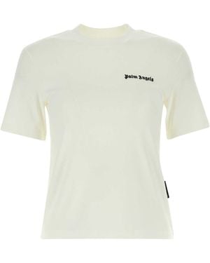 Palm Angels Cotton T Shirt - White