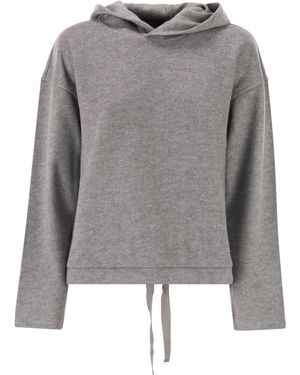 Weekend by Maxmara Oscuri Drap Jersey Sweatshirt - Grey