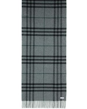 Burberry Grey Cashmere Schal - Grau