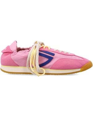 PURAAI Panther Vegan Lace-Up Trainers - Pink