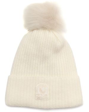 Parajumpers Alpaca Pom Pom Hat Knitted Beanie - Natural