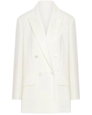 Max Mara Double Breasted Blazer - Weiß
