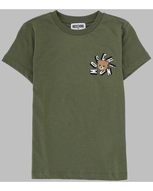 Moschino T-Shirt Con Logo - Green