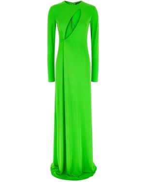 Tom Ford Robe de soirée 'Long Sleeve Slash Front Evening' de - Vert