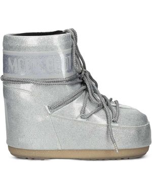 Moon Boot Icon Schnürstiefel - Grau
