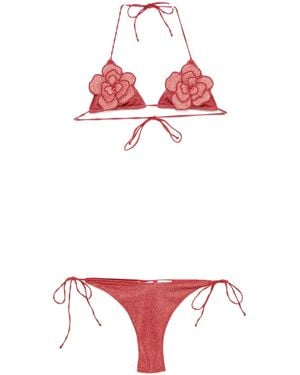 Oséree Lumiere Flower Kini - Red
