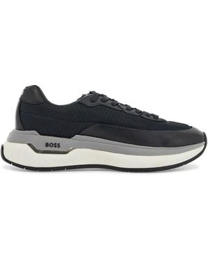 Etro Sneakers Void Runn Ltny Scuro Mix Materiali Suola Gomma-Uomo - Nero
