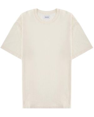 AMISH Tshirt Con Micro Logo - White