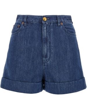 Valentino Garavani Denim Shorts - Blauw