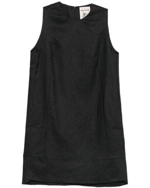 Semicouture Sheena Linen Mini Dress - Black