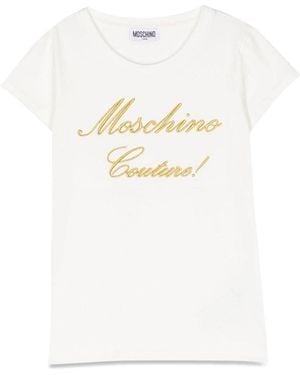 Moschino Short Sleeve Logo T-Shirt - White