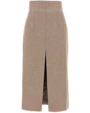 ANDAMANE De Andamane 'stephanie' Midi -rok - Naturel