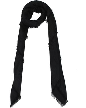 Balmain Foulard Uomo Viscosa Nero - Black