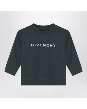 Givenchy Dark Sweatshirt With Logo - Black