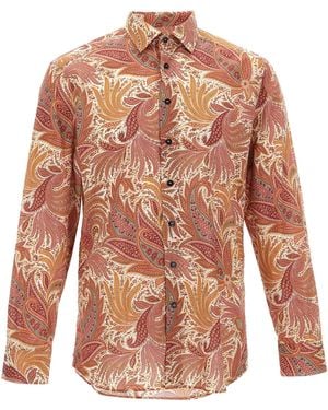 Etro Paisley Flower Shirt Camicie-Uomo - Bianco