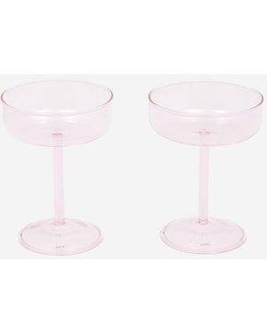 Hay Juego de vidrio de cupé de heno de 2 de 2 - Blanco